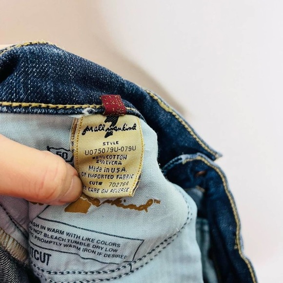 7 For All Mankind Bootcut Jeans 29 Womens Blue Mid Rise Med Wash Faded Denim - Picture 7 of 8